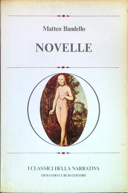 Novelle - Matteo Bandello - copertina