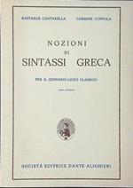 Nozioni di sintassi greca per il ginnasio-liceo classico