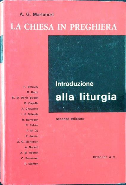 La Chiesa in preghiera. Introduzione alla liturgia - A. G. Martimort - copertina