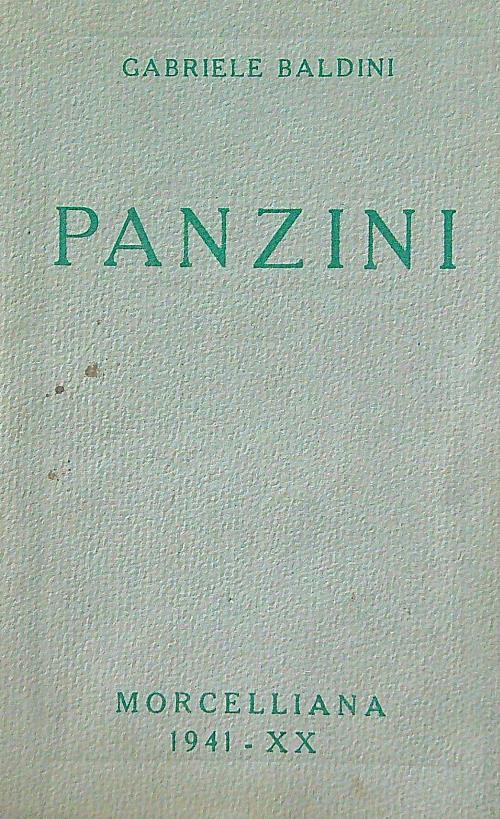Panzini - Gabriele Baldini - copertina
