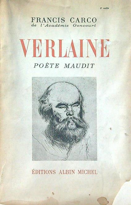 Verlaine poete maudit - Francis Carco - copertina