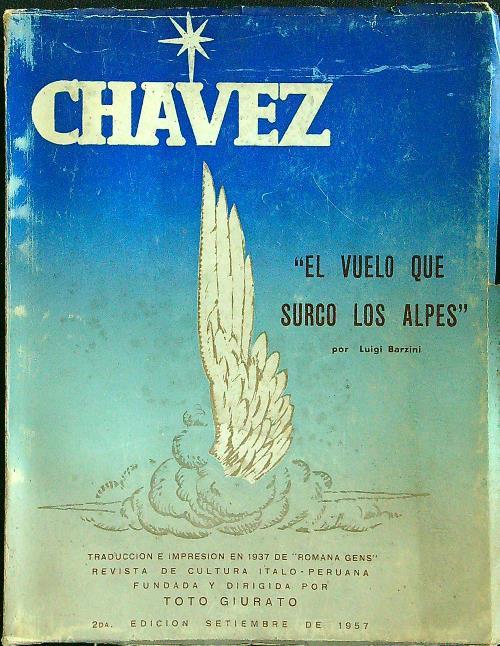 Chavez El vuelo que surco los alpes - Luigi Barzini - copertina