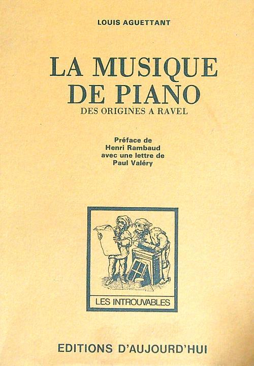 La musique de piano - Louis Aguettant - copertina