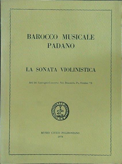 Barocco musicale padano - copertina