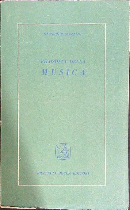 Filosofia della musica - Giuseppe Mazzini - copertina
