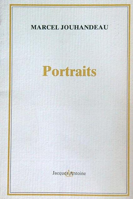 Portraits - Marcel Jouhandeau - copertina