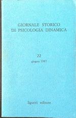 Giornale storico di psicologia dinamica n. 22/giugno 1987