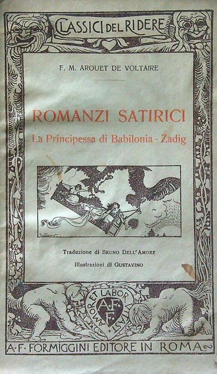 Romanzi satirici. La Principessa di Babilonia - Zadig - Voltaire - copertina