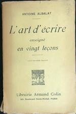 L' art d'écrire enseigné en vingt lecons