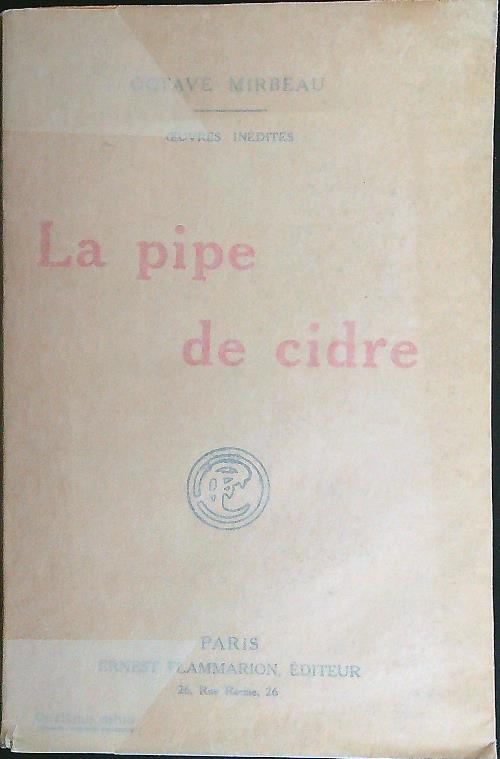 La pipe de cidre - Octave Mirbeau - copertina