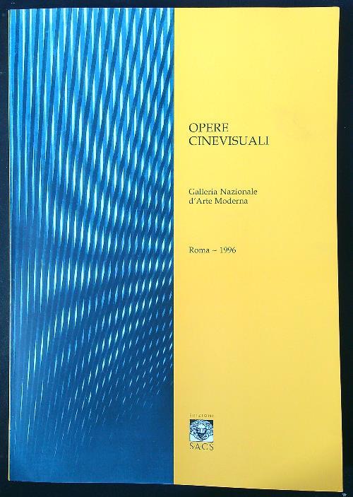 Opere cinevisuali Galleria Nazionale d'Arte Moderna 1996 - Mariastella Margozzi - copertina