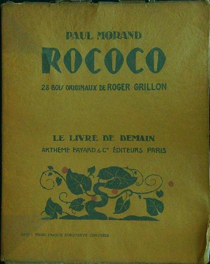 Rococo - Paul Morand - copertina