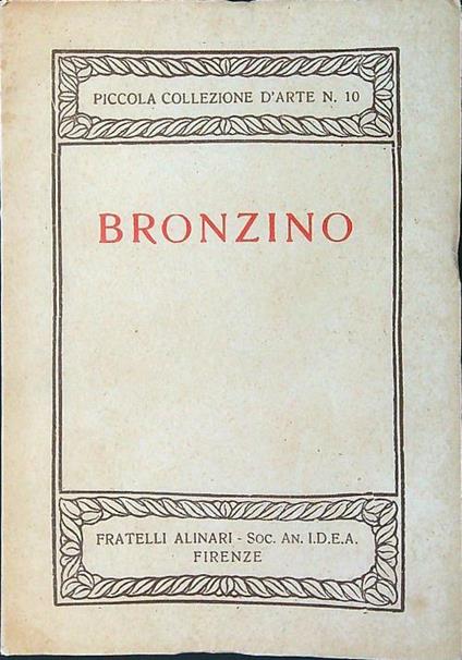 Bronzino - copertina