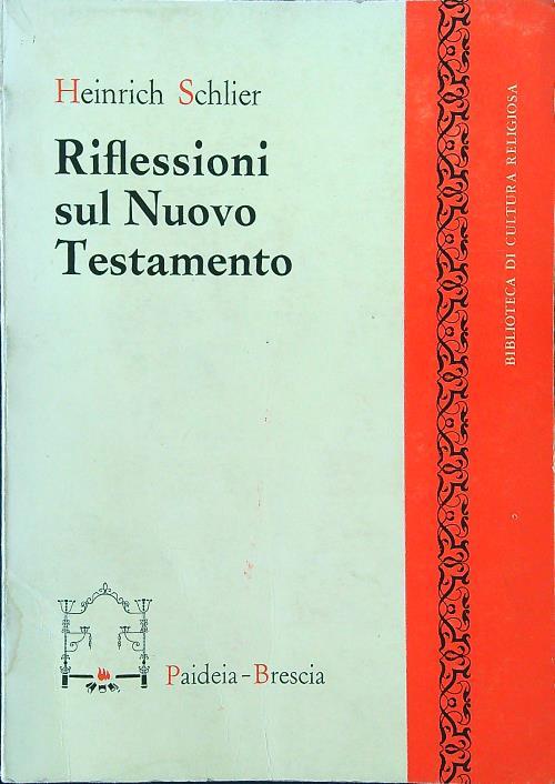 Riflessioni sul Nuovo Testamento - Heinrich Schlier - copertina