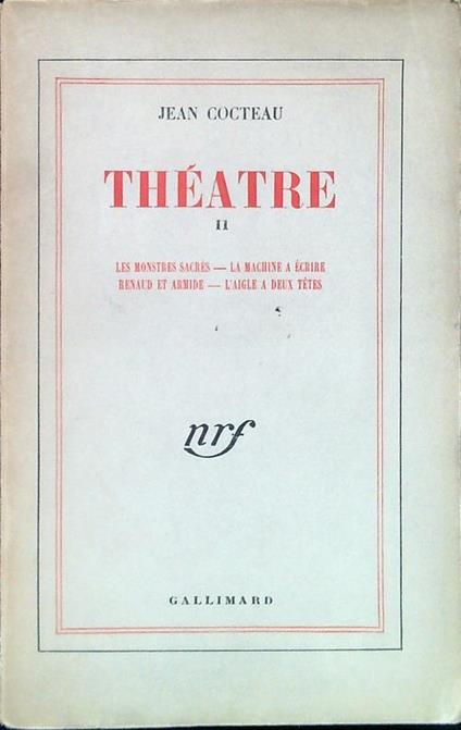 Theatre II - Jean Cocteau - copertina