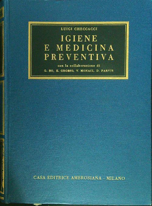 Igiene e medicina preventiva - Luigi Checcacci - copertina
