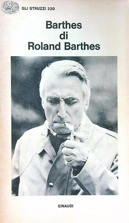 Barthes - Roland Barthes - copertina