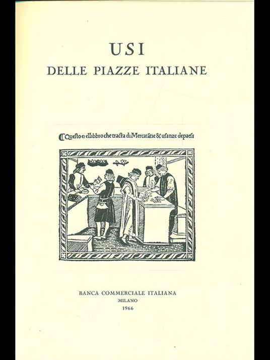 Usi delle piazze italiane - copertina