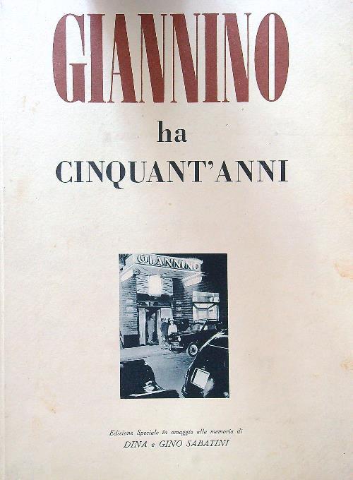 Giannino ha cinquant'anni - Renato Simoni - copertina