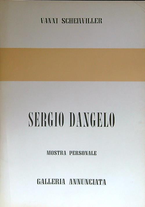 Sergio Dangelo - Vanni Scheiwiller - copertina