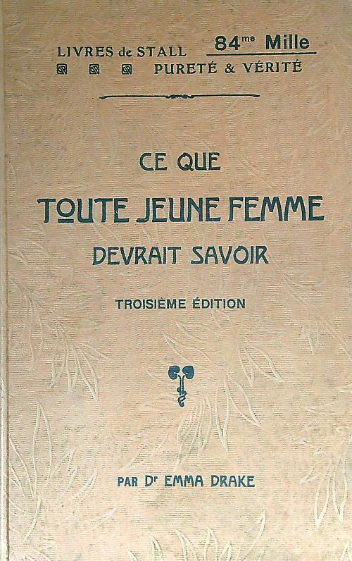 Ce que toute jeune femme devrait savoir - Emma Drake - copertina