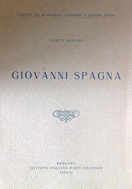 Giovanni Spagna - Carlo Bandini - copertina