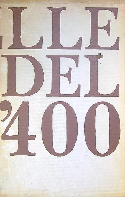 Novelle del '400 - Aldo Borlenghi - copertina