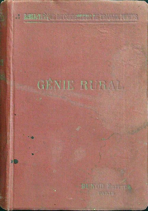 Genie rural constructions rurales et machines agricoles - Philbert - copertina