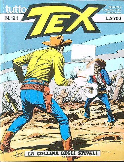 Tutto Tex n. 191 - La collina degli stivali - copertina