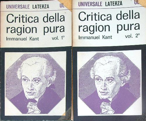 Critica della ragion pura. 2vv - Immanuel Kant - copertina