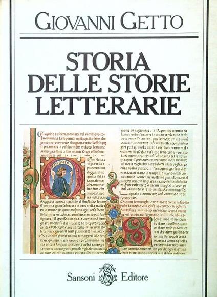 Storia delle storie letterarie - Giovanni Getto - copertina