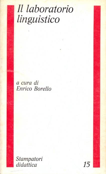Il laboratorio linguistico - Enrico Borello - copertina