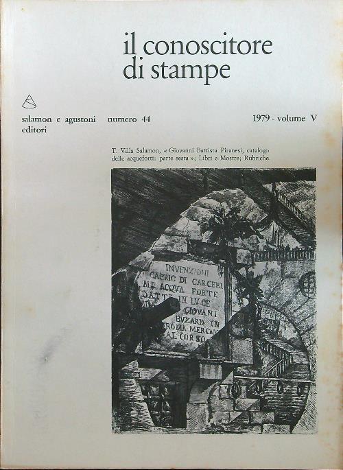 Il conoscitore di stampe 44/1979 - copertina
