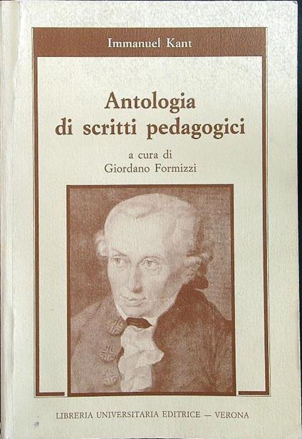 Antologia di scritti pedagogici - Immanuel Kant - copertina