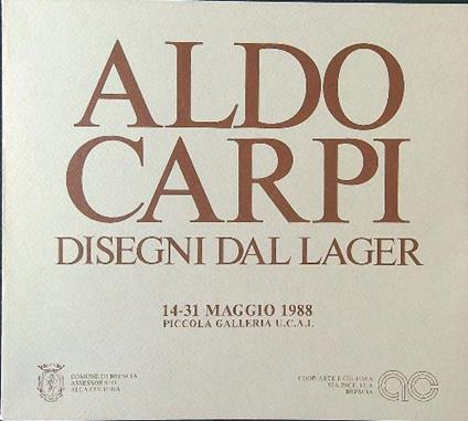 Disegni dal Lager maggio 1988 - Aldo Carpi - copertina