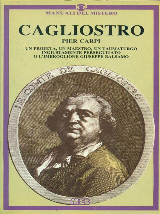 Cagliostro - Pier Carpi - copertina