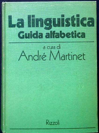 La linguistica. Guida alfabetica - copertina