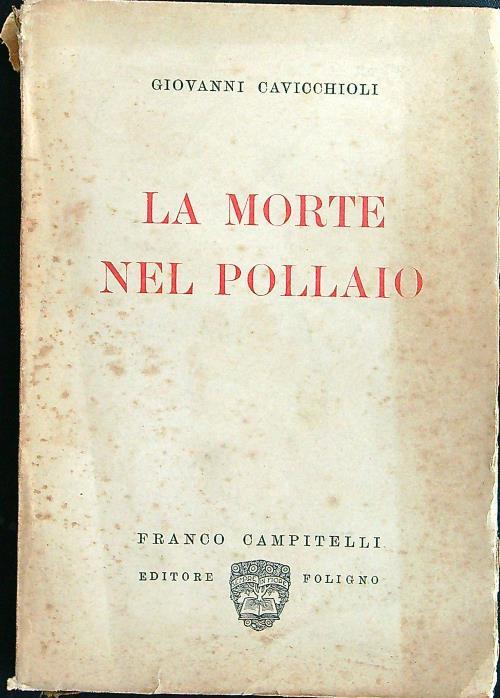 La morte nel pollaio - Giovanni Cavicchioli - copertina