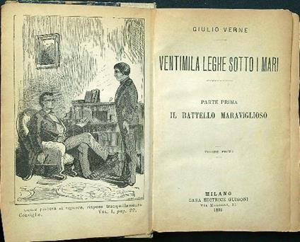 Ventimila leghe sotto i mari 4 tomi in unico volume - Giulio Verne - copertina