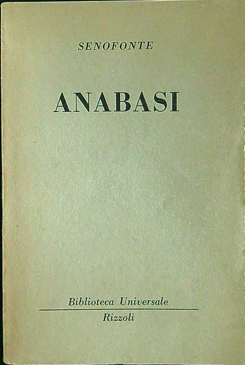 Anabasi - Senofonte - copertina