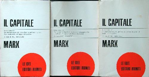 Il capitale III 3vv - Karl Marx - copertina