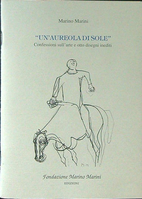 Un' aureola di sole - Marino Marini - copertina