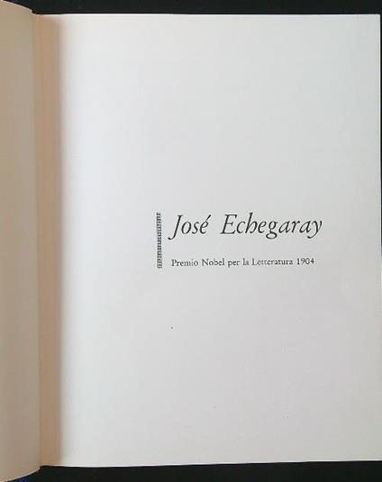 José Echegaray premio Nobel per la letteratura 1904 - copertina