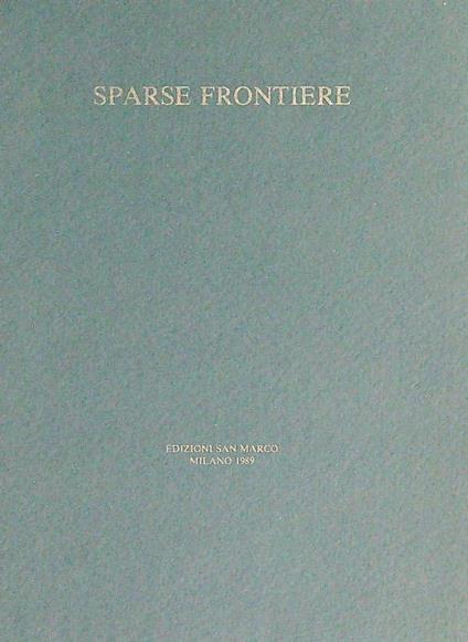 Sparse frontiere - copertina