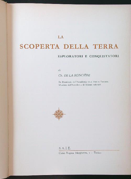 La scoperta della Terra - Ch. de la Ronciere - copertina