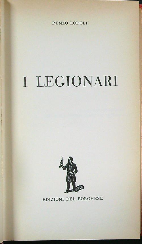 I legionari - Renzo Lodoli - copertina