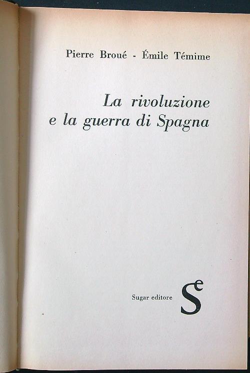 La rivoluzione e la guerra di Spagna - Pierre Broue - copertina