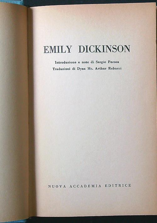 Poesie - Emily Dickinson - copertina