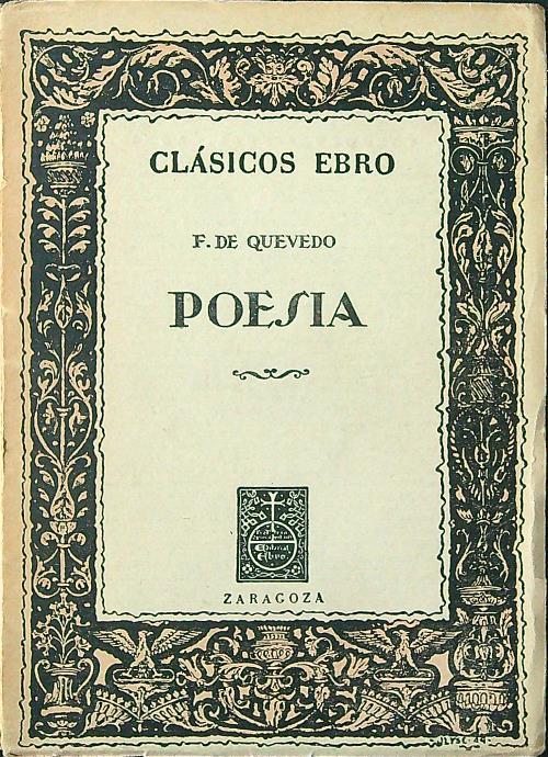 Poesia - F. De Quevedo - copertina