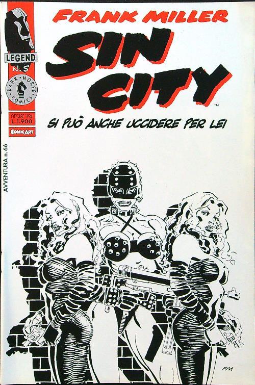 Sin City avventura n.66 - Frank Miller - copertina